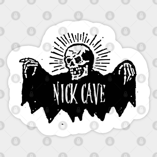 nick cave and the bone sucker Sticker by cenceremet